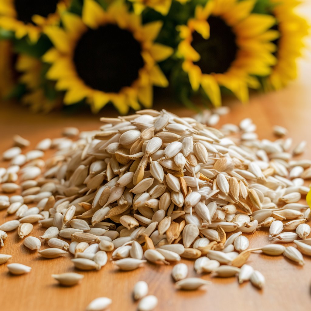 Sunflower seeds for healthy hair